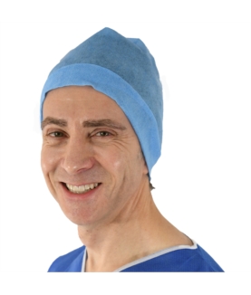 bonnet de chirurgien bleu 