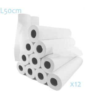Draps d'examen ouate blanche 12 rouleaux