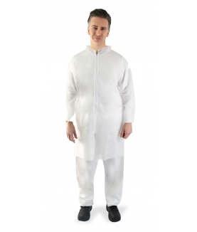 Lab Coat with Zip from Large - XXL