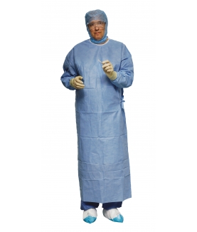 Surgical Gown EVERCAP® One reinforced - with popper closure - Sterile